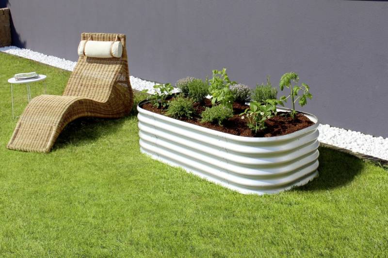 Vitavia Hochbeet Terra Basic 82 x 162 x 40 cm aluminium von Vitavia