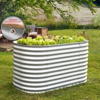 Vitavia - Hochbeet 'Vita 858' basic, aluminium blank, 82 x 162 x 86 cm von Vitavia