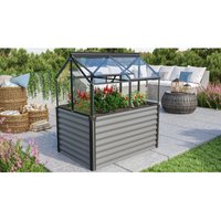 Hochfrühbeet Gaia Jumbo schwarz 122 x 83 x 137 cm 3 mm esg (mit Unterbau) - Vitavia von Vitavia