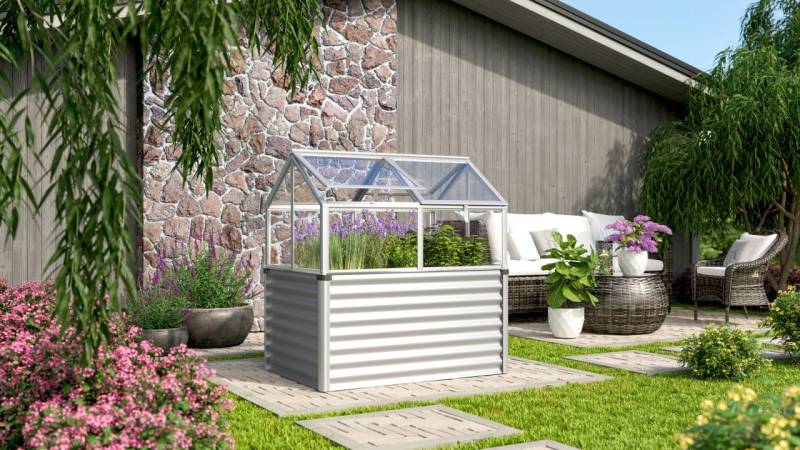 Vitavia Hochfrühbeet Zola 89 x 127 x 135 cm 3 mm Sicherheitsglas von Vitavia