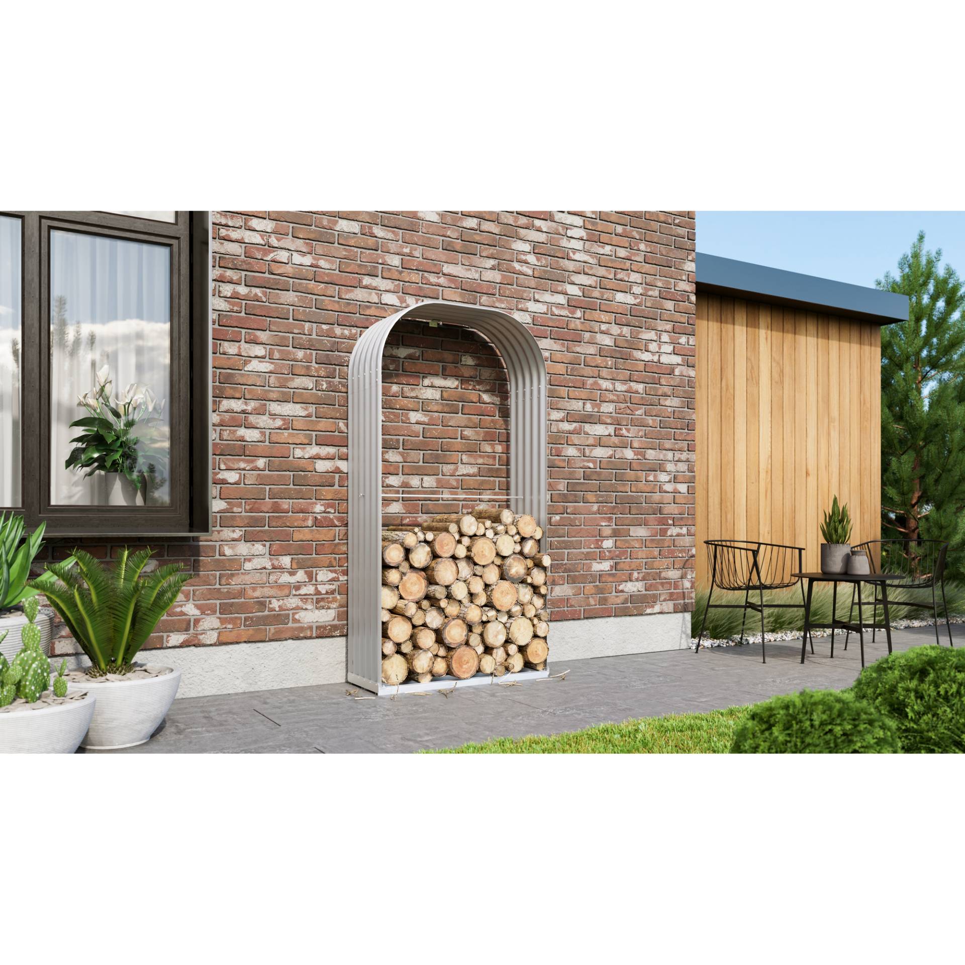 Vitavia Kaminholzregal 'Ardor 401' blankfarben 99,1 x 200 x 40,1 cm Vitavia Kaminholzregal 'Ardor 401' blankfarben 99,1 x 200 x 40,1 cm von Vitavia