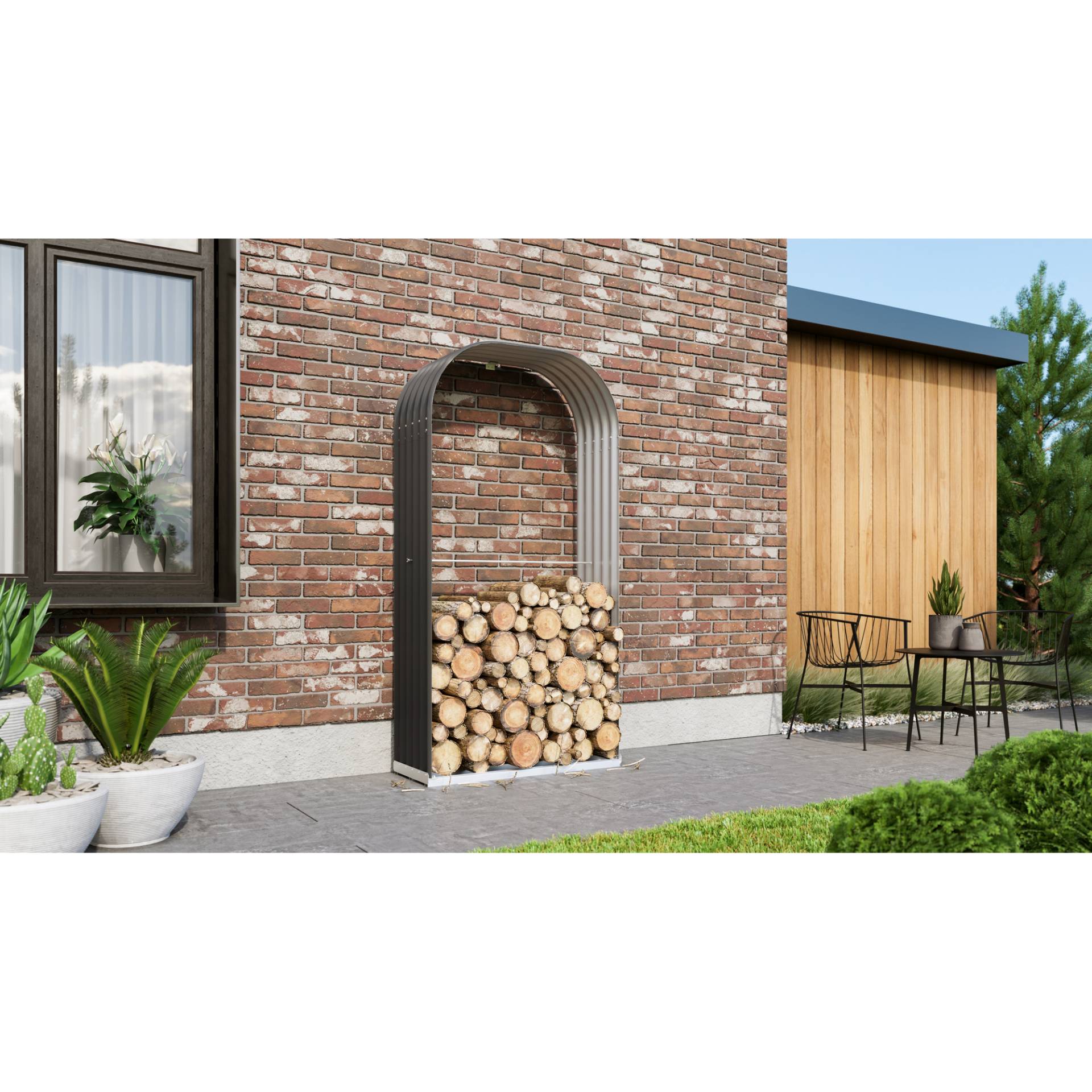 Vitavia Kaminholzregal 'Ardor 401' granit 99,1 x 200 x 40,1 cm Vitavia Kaminholzregal 'Ardor 401' granit 99,1 x 200 x 40,1 cm von Vitavia