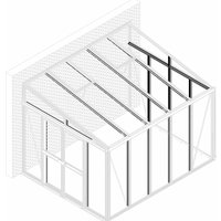 Nachrüstsatz, Stabilitätsverstärkung für Gewächshäuser Helena 8600 und Athena 8600 weiß für Gewächshäuser Helena 8600 und Athena 8600 - Vitavia von Vitavia