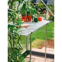 Vitavia - Pflanztisch für Gewächshäuser, abklappbar aluminium eloxiert 120 x 52 x 77 cm von Vitavia