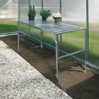 Pflanztisch für Gewächshäuser aluminium eloxiert 120 x 52 x 76 cm 1 Ebene - Vitavia von Vitavia