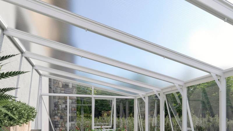 Vitavia Stabilisierungsprofil Pavillon-Nachrüstsatz 11900, für das Anlehngewächshaus Athena von Vitavia