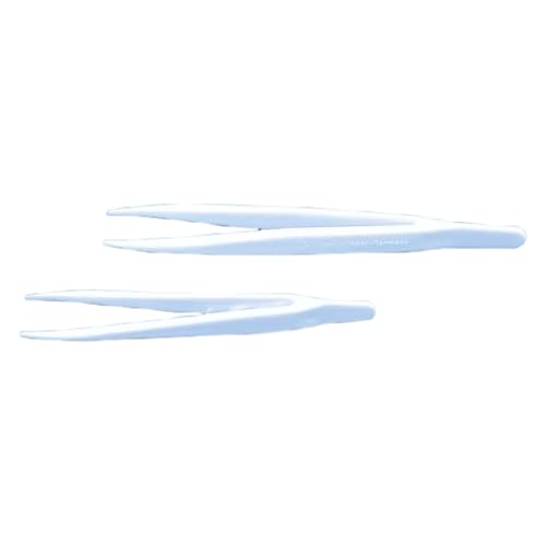 Vitlab Polymethylpenten Pinzette, Spitz, Elastisch, Weiß, 115mm Länge, 10 Stück von Vitlab