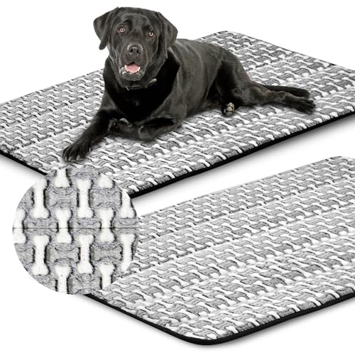 VitoPRICE Haustiermatte Fleece 100x70cm wasserdicht aus Fleece 250 g/m² Anti-Rutsch-Boden von VitoPRICE