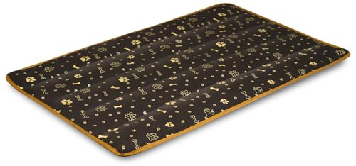 VitoPRICE Haustiermatte mit Knochenmuster 80x60cm wasserdicht aus Cordura 190 g/m² von VitoPRICE