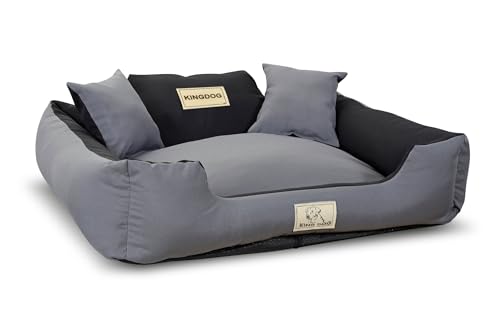 VitoPRICE Hundebett KINGDOG MM43 (abnehmbar) 75x65cm aus MM43-Gewebe 160 g/m² Anti-Rutsch-Boden von VitoPRICE