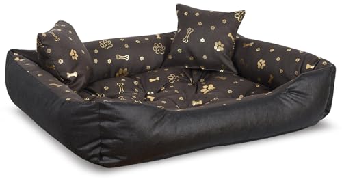 VitoPRICE Hundebett mit Knochenmuster 75x65cm wasserdicht aus Cordura 190 g/m² von VitoPRICE