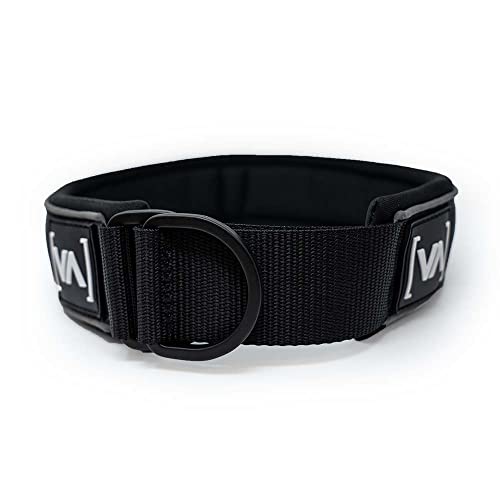 VITOMALIA® Ultraleichtes 3cm breites reflektierendes Zugstopp Hundehalsband aus robustem Nylon und weichem Neopren, ideal für kleine Hunde (3cm/XS = 36cm-42cm, Schwarz) von Vitomalia