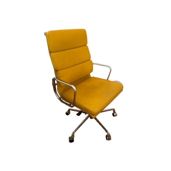 Eames Soft Pad Drehstuhl Gelb, Vitra von Vitra