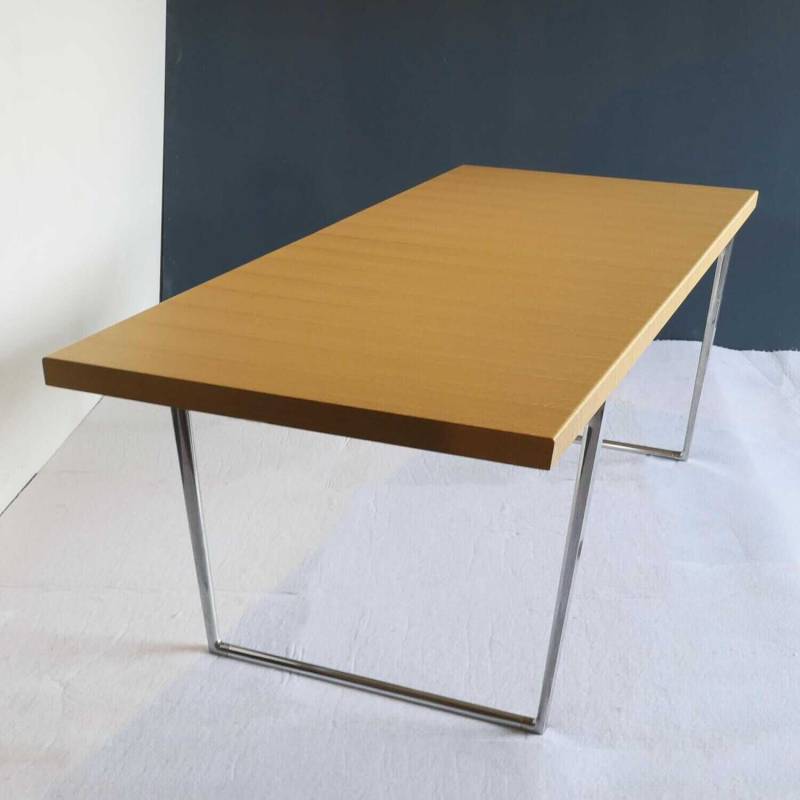 Extendable Dining Table Tischplatte Furnier Eiche Natur Gestell Aluminium Mit Au... von Vitra