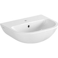 Handwaschbecken VitrA S20 450 x 355 mm, mit Überlauf, 1 Hahnloch mittig, weiß - 5500L003-0001 Handwaschbecken VitrA S20 450 x 355 mm, mit Überlauf, 1 Hahnloch mittig, weiß - 5500L003-0001 von Vitra