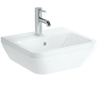 Vitra - Integra Waschtisch 45 x 40 cm mit Hahnloch mittig, Weiß (7047-003-0001) von Vitra