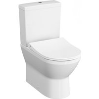 Integra Packung flanschloses Stand-WC mit Sitz mit Fallbremse und Spülkasten, Weiß (9859-003-7202) - Vitra von Vitra