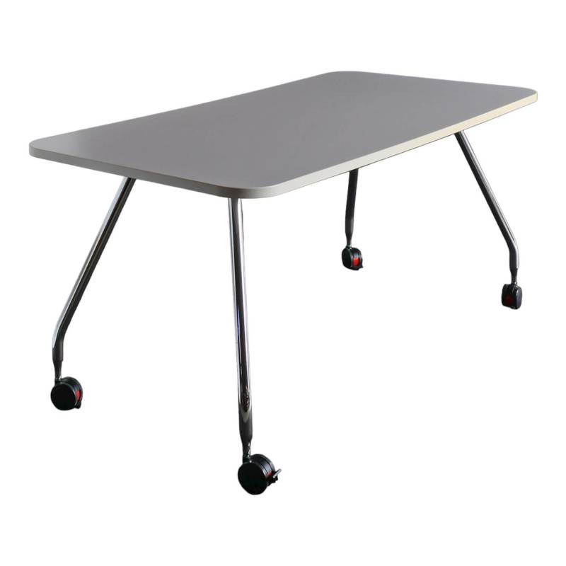 Tisch Ad Hoc Rechteckig Platte Melamin Soft Light Mit Rollen Weich Für Harten Bo... von Vitra