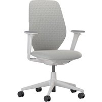 Vitra - ACX Soft Bürostuhl, Grid Knit stone grey / Quilted Knit stone grey, mit Sitztiefenverstellung, höhnenverstellbare Armlehnen (Rollen für Hartböden) von Vitra