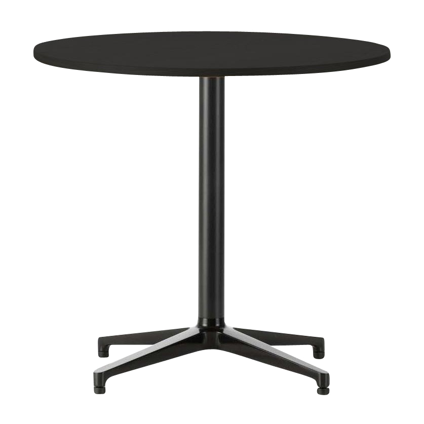 Vitra - Bistro Table Tisch rund - schwarz/Vollkernmaterial/Gestell basic dark schwarz/für In- und Außenbereich von Vitra