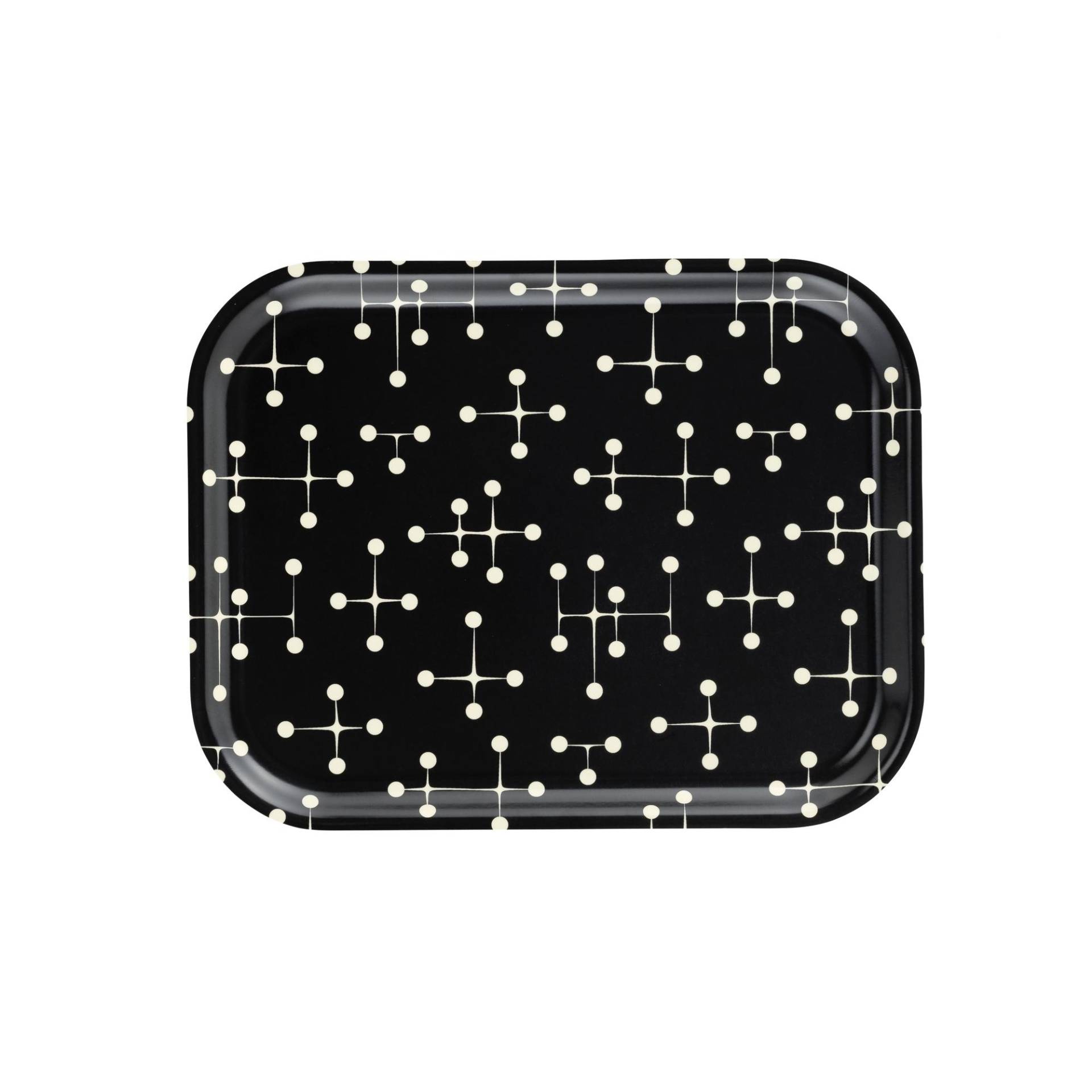 Vitra - Classic Tray Dot Pattern Dark Tablett - schwarz/creme/LxBxH 36x28x2cm von Vitra
