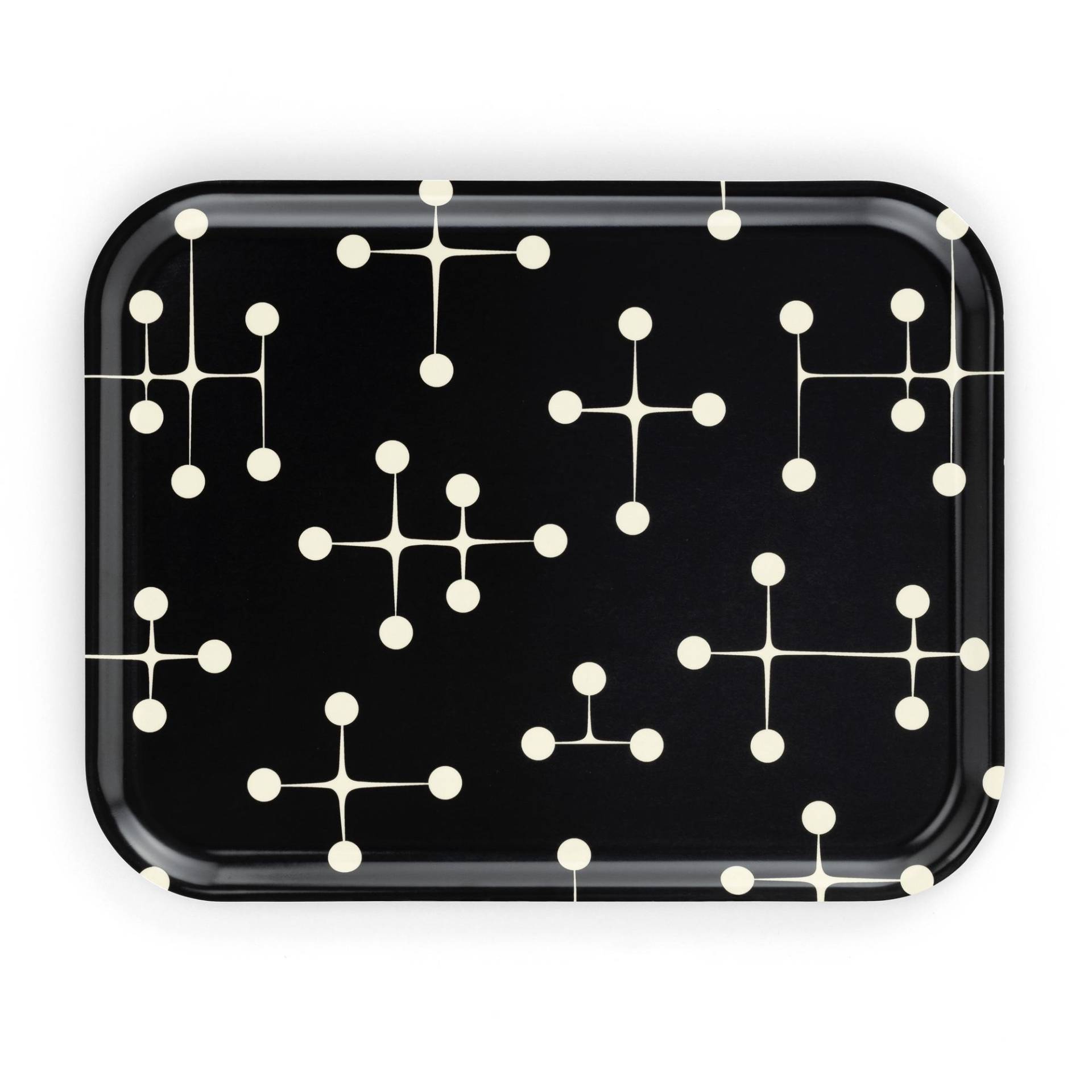 Vitra - Classic Tray Dot Pattern Dark Tablett - schwarz/creme/LxBxH 46x36x2cm von Vitra