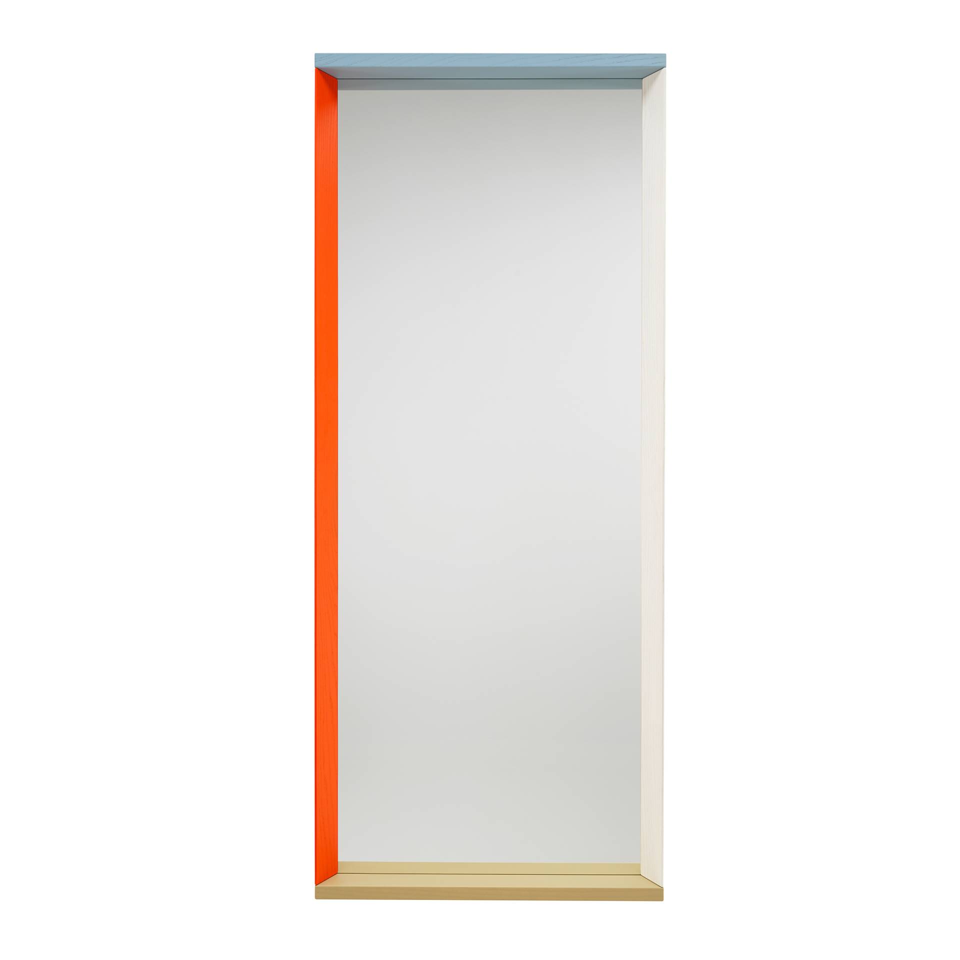 Vitra - Colour Frame Spiegel L - blau, orange/BxHxT 58x140x7,5cm/inkl. Wandhalterung von Vitra