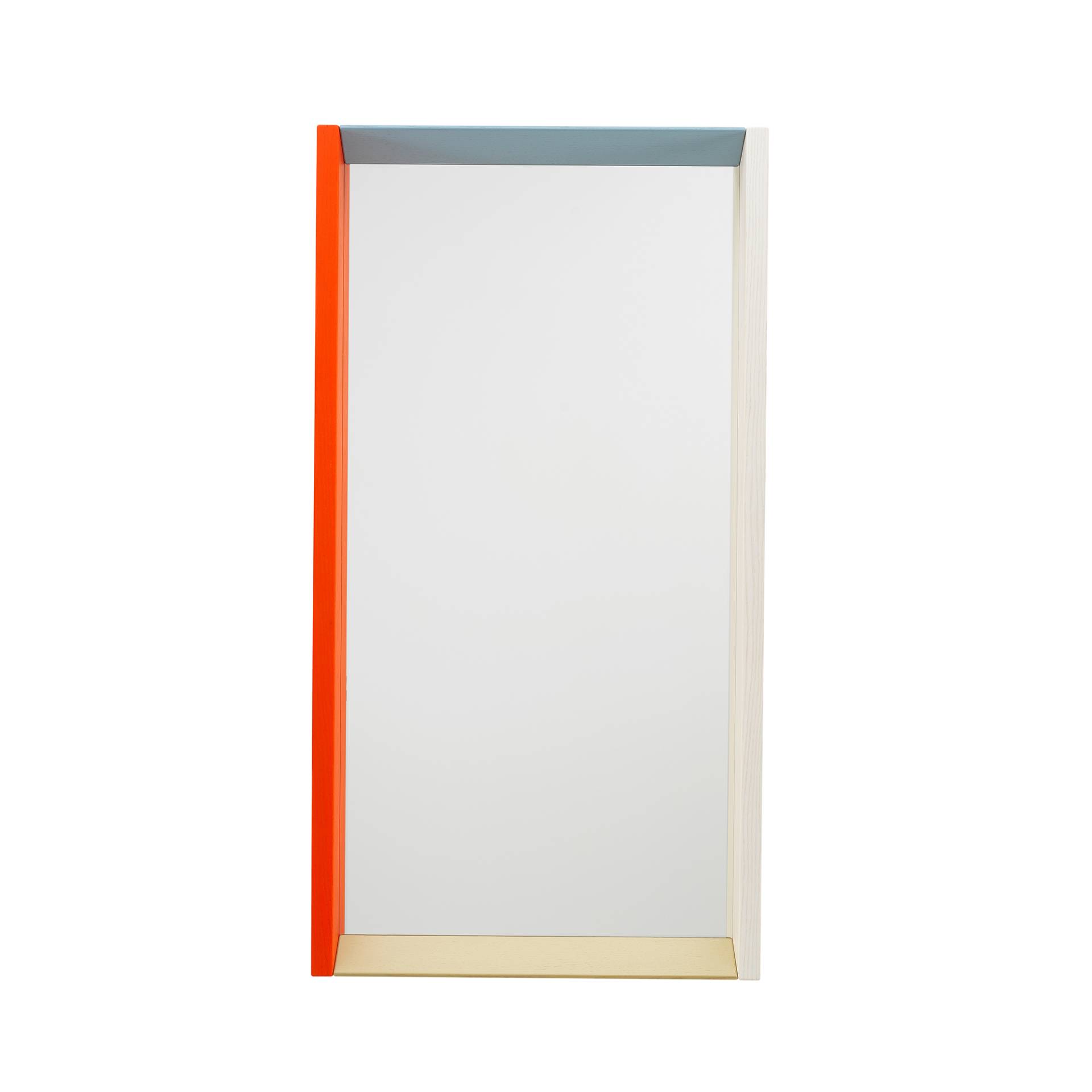 Vitra - Colour Frame Spiegel M - blau, orange/BxHxT 91x48x7,5cm/inkl. Wandhalterung von Vitra