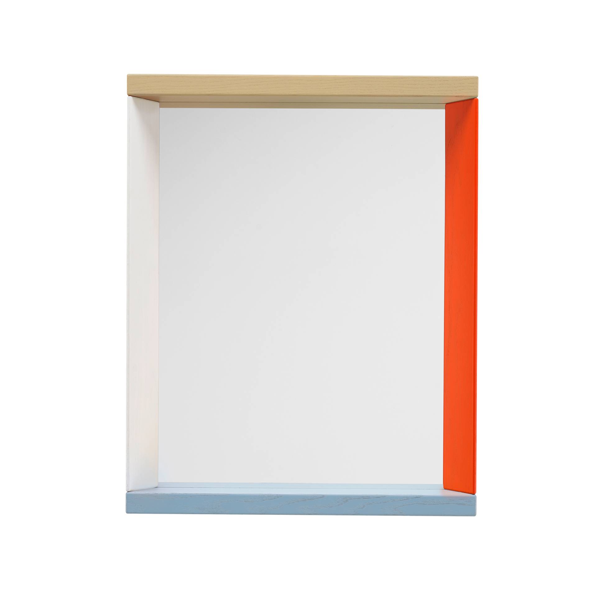 Vitra - Colour Frame Spiegel S - blau, orange/BxHxT 38,5x48x7,5cm/inkl. Wandhalterung von Vitra