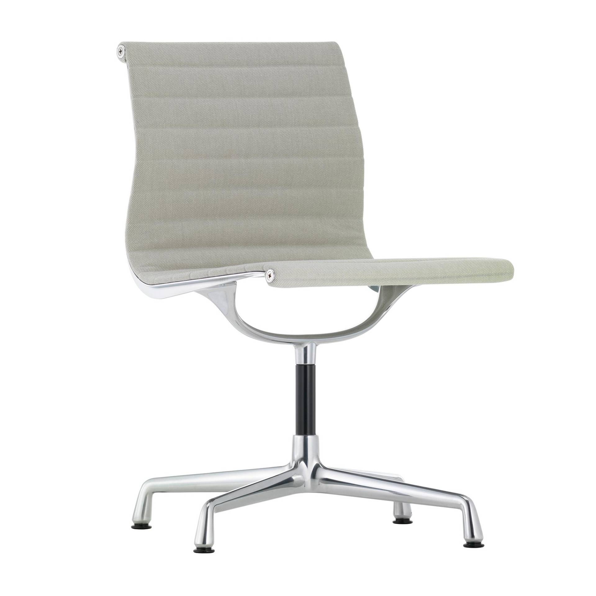 Vitra - EA 101 Aluminium Chair Stuhl - warmes grau/elfenbein/Sitzfläche Hopsak 79/Gestell aluminium poliert/BxHxT 50x84,5x52,2cm von Vitra