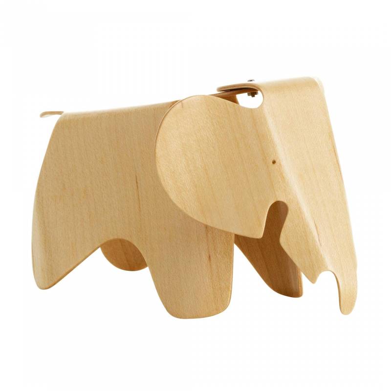 Vitra - Eames Elephant Miniature aus Holz - natur/LxBxH 7x7x13cm von Vitra