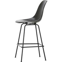 Vitra - Eames Fiberglass Barstuhl, medium, basic dark / elephant hide-grey (Filzgleiter) von Vitra