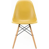 Vitra - Eames Fiberglass Side Chair DSW, Ahorn gelblich / Eames ochre light (Filzgleiter weiß) von Vitra