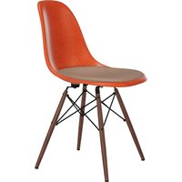 Vitra - Eames Fiberglass Side Chair Dsw mit Sitzpolster von Vitra