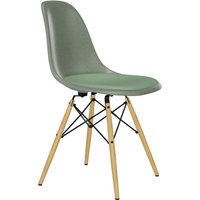 Vitra - Eames Fiberglass Side Chair Dsw mit Sitzpolster von Vitra