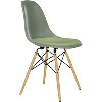 Vitra - Eames Fiberglass Side Chair Dsw mit Sitzpolster von Vitra