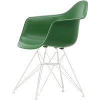 Vitra - Eames Plastic Armchair DAR RE, weiß / smaragd (Filzgleiter basic dark) von Vitra