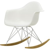 Vitra - Eames Plastic Armchair RAR, Ahorn gelblich / Chrom / weiß von Vitra