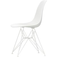 Vitra - Eames Plastic Side Chair DSR, weiß / weiß (Filzgleiter weiß) von Vitra