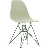 Vitra - Eames Plastic Side Chair DSR RE, kieselstein / Eames Sea Foam Green (Kunststoffgleiter basic dark) von Vitra