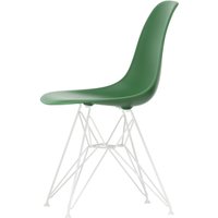 Vitra - Eames Plastic Side Chair DSR RE, weiß / smaragd (Filzgleiter basic dark) von Vitra