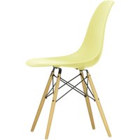 Vitra - Eames Plastic Side Chair DSW RE, Ahorn gelblich / citron (Filzgleiter basic dark) von Vitra