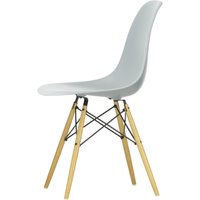 Vitra - Eames Plastic Side Chair DSW RE, Ahorn gelblich / hellgrau (Filzgleiter weiß) von Vitra
