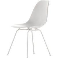 Vitra - Eames Plastic Side Chair DSX, weiß / weiß (Filzgleiter weiß) von Vitra