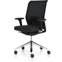 Vitra - ID Mesh, nero / Aluminium poliert von Vitra