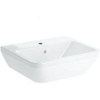 Integra Waschbecken 50 x 43 cm mit Hahnloch in der Mitte, Weiß (7048-003-0001) - Vitra von Vitra