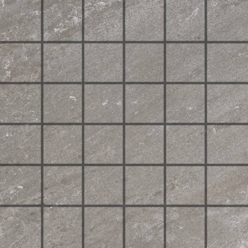 Vitra Mosaikfliese Olympos Feinsteinzeug Grau 30 cm x 30 cm von Vitra