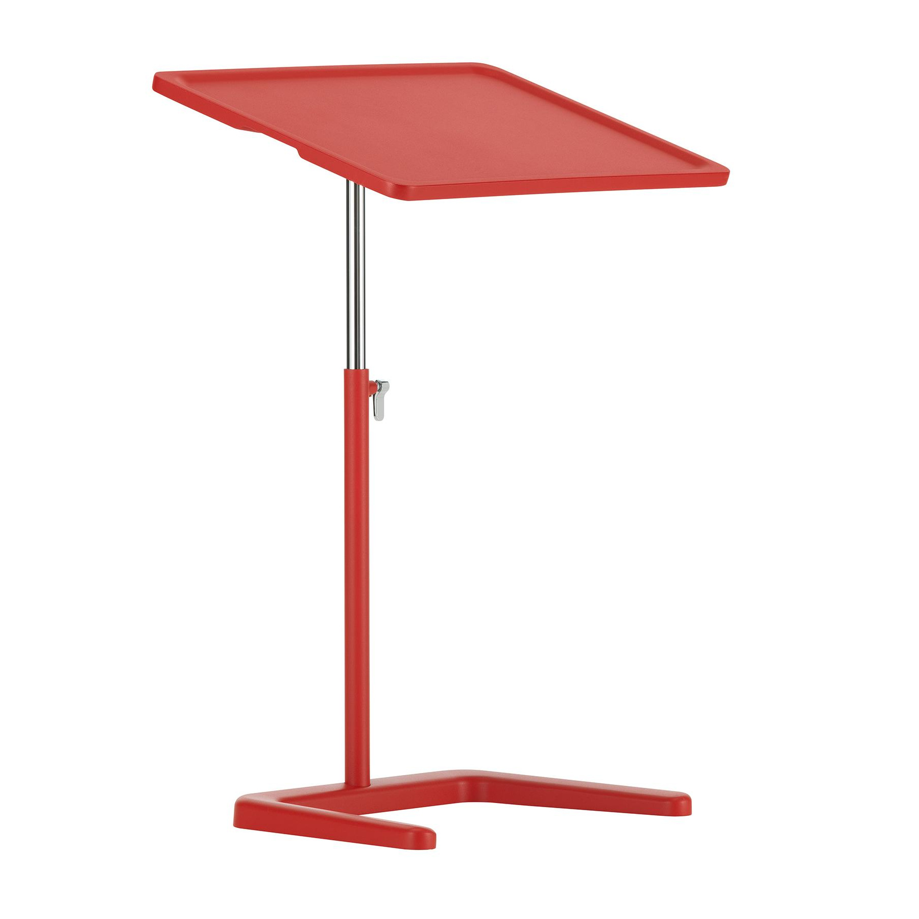 Vitra - NesTable Beistelltisch höhenverstellbar - signalrot/LxBxH 50x35x57,4-77cm von Vitra