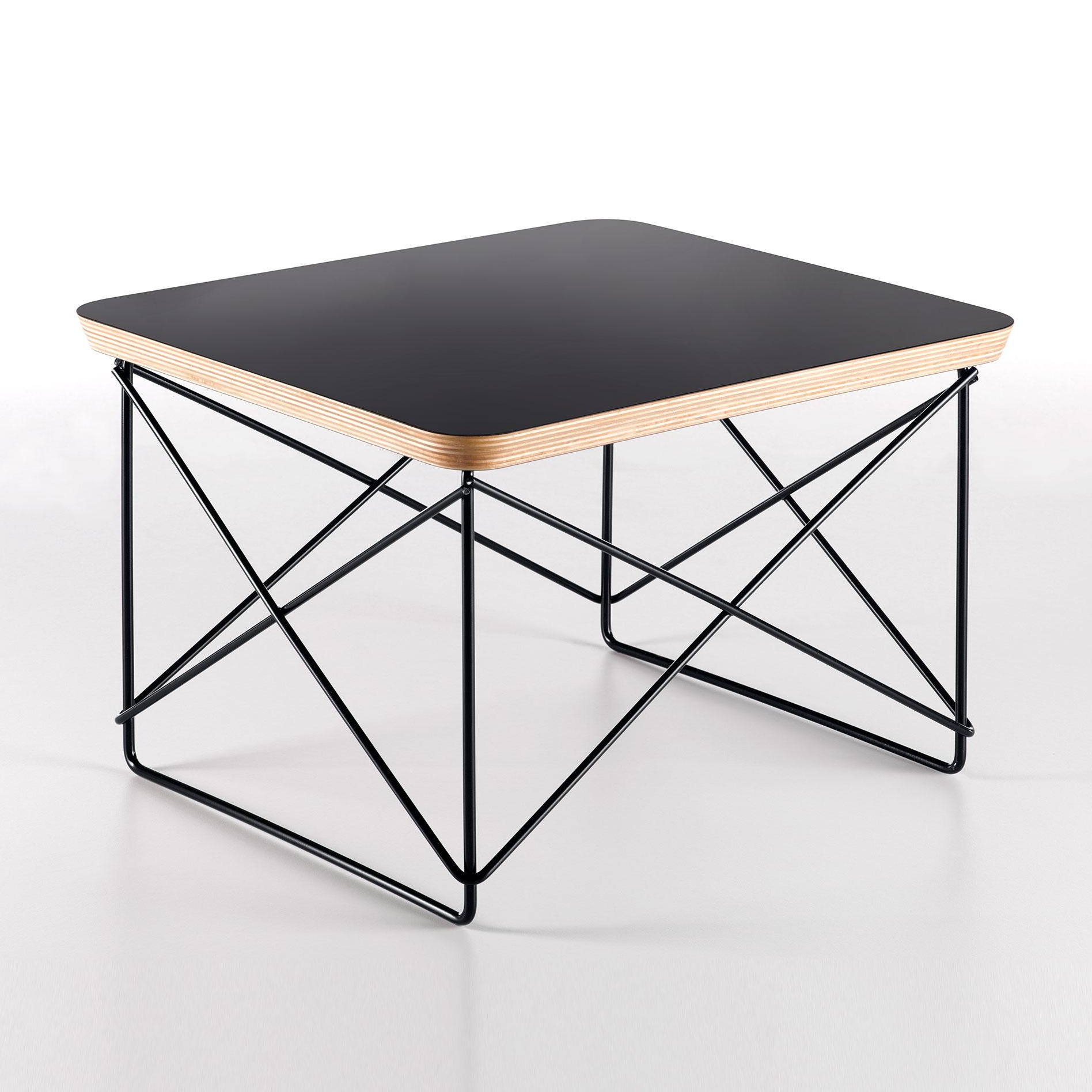 Vitra - Occasional Table LTR Beistelltisch basic dark - schwarz/Tischplatte HPL/Gestell basic dark schwarz pulverbeschichet/LxBxH 39,2x33,5x25cm von Vitra