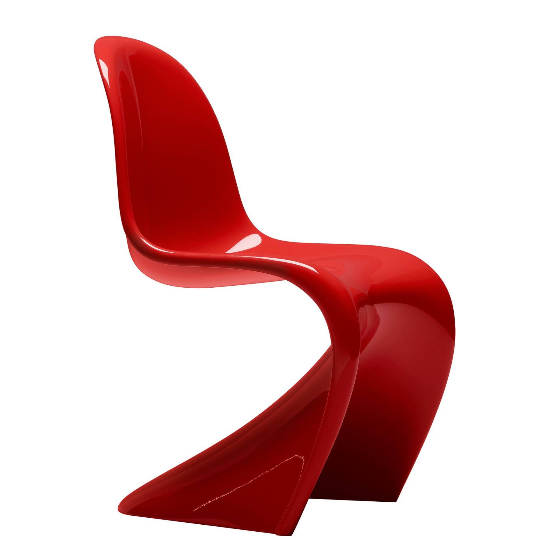 Vitra - Panton Chair Classic - rot/glänzend/BxHxT 50x83x60cm von Vitra